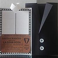 invitaciones de cine (hecha a mano 🎬🍿) - 2