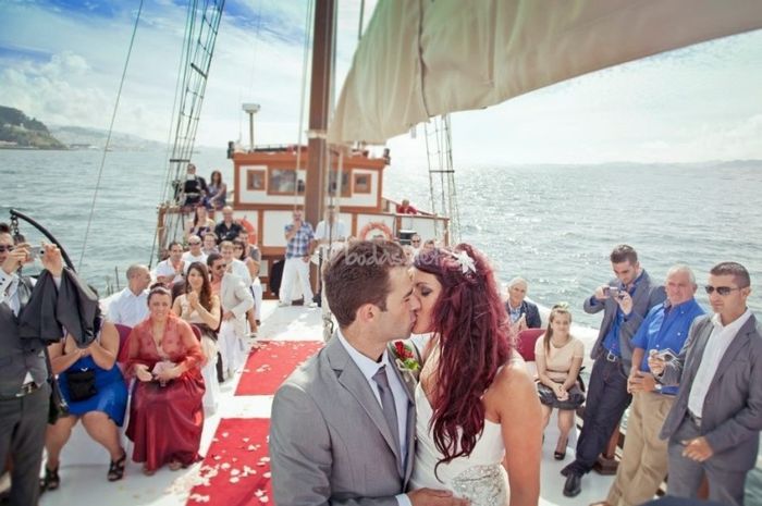 Boda en un barco