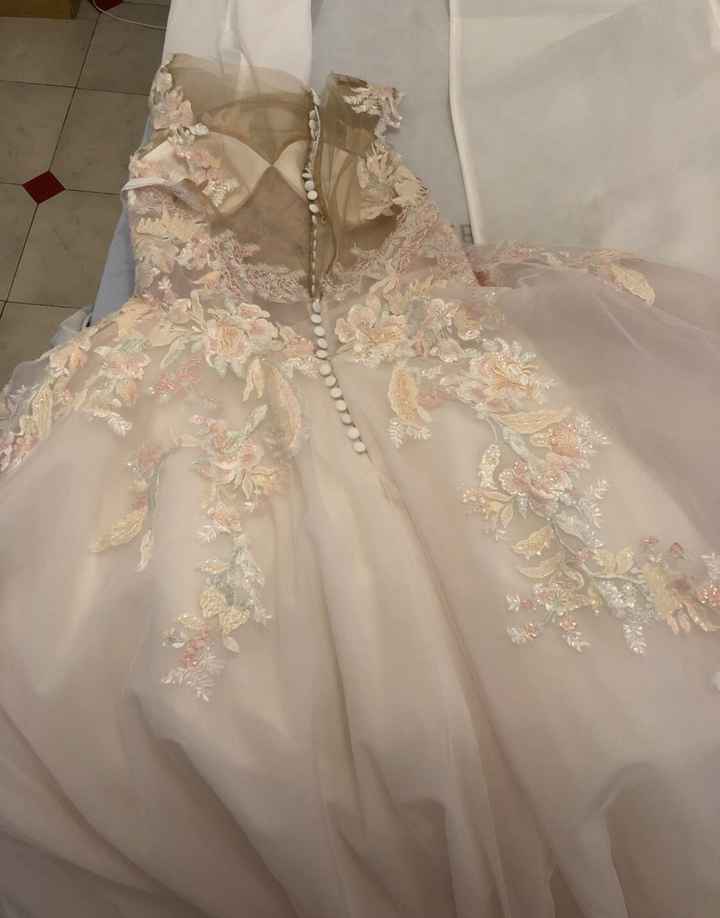 Vestido de novia de color rosa - 1