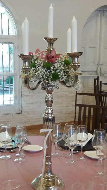 Decoración de candelabros centros de mesa - 1