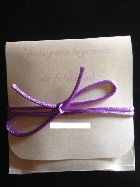 pañuelos "lagrimas de felicidad"
