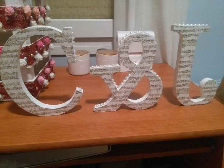Letras decoratibas terminadas - 1