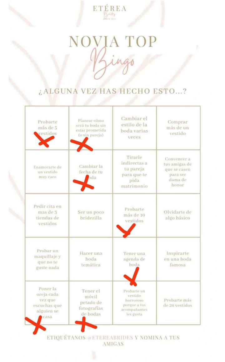 Bingo de novia, ¡a ver quién me supera! - 1