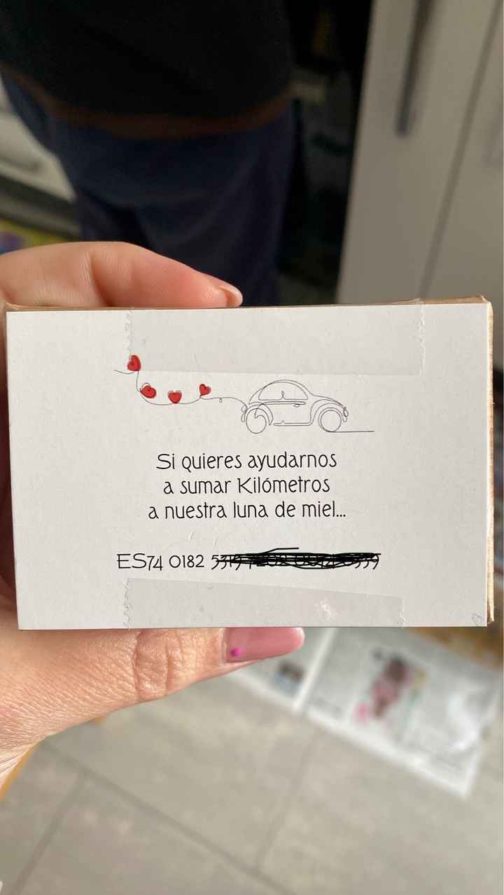 Tarjeta con Número de cuenta - 1