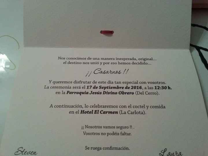 Ya tengo mis invitaciones - 2