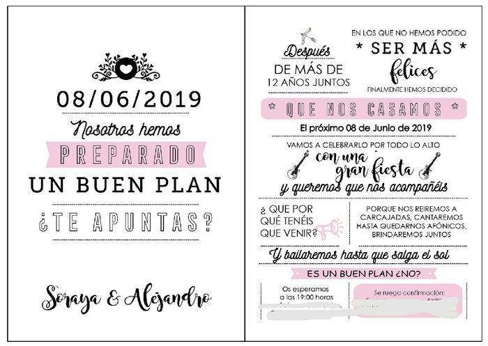 Feliz boda invitaciones - 1