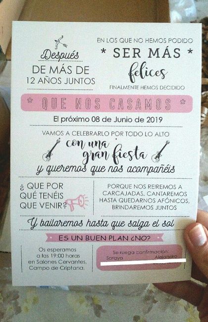 Feliz boda invitaciones - 1