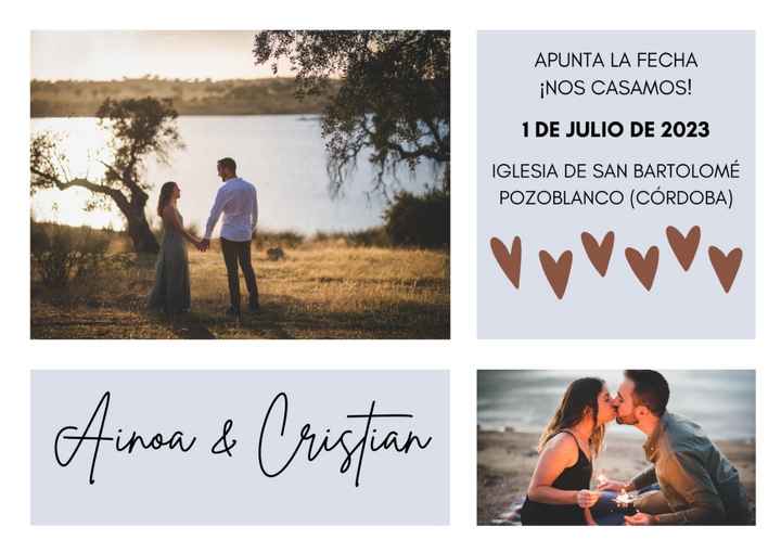 Ayer por fin enviamos el save the date! - 1