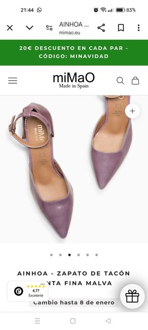 Tacones de color lila 1