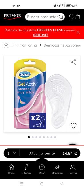 Almohadilla para tacones - 1