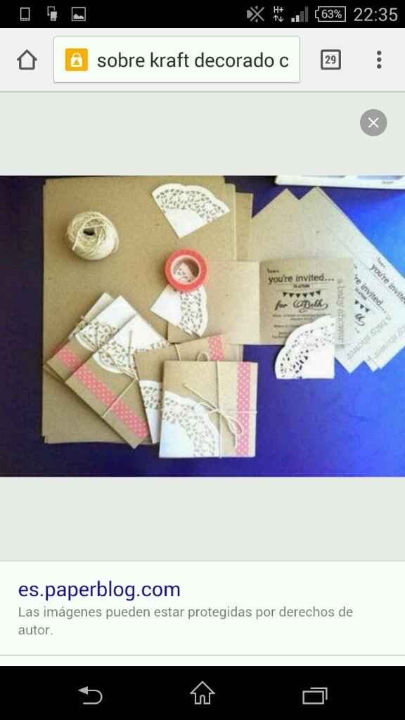 Sobres invitaciones washi tape - 1