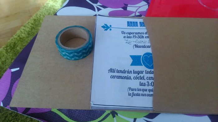 Sobres invitaciones washi tape - 3