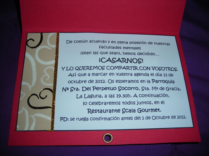 Invitación interior