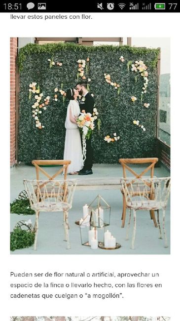 Como decorar una ceremonia civil?  (boda al aire libre) - 1