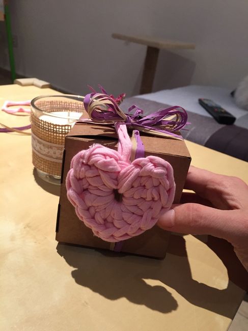 Regalitos para las invitadas hand made - 2