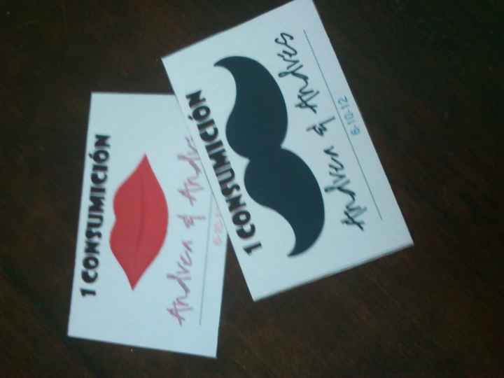 tickets para consumiciones 