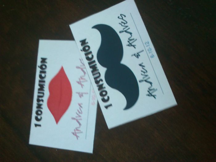 tickets para consumiciones 