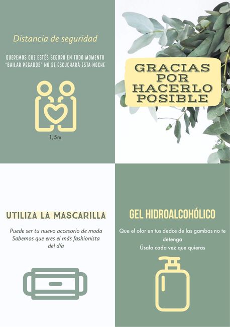 Añadir pautas a seguir en la boda por coronavirus 1