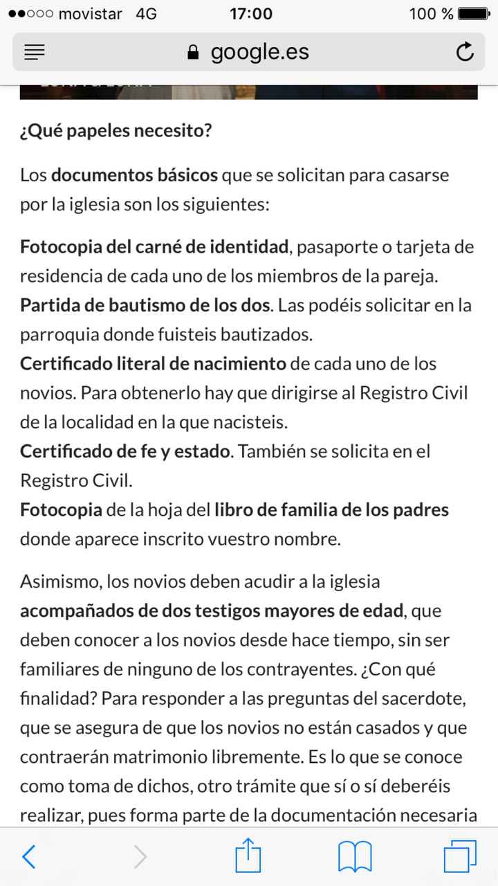 Casarte por la iglesia, papeles y demas... - 1