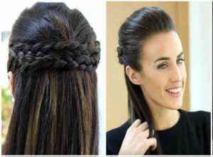 ¿pelo suelto o semi recogido con pelo liso? - 2