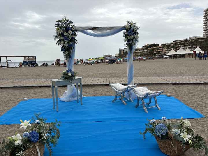 Arco con flor natural 