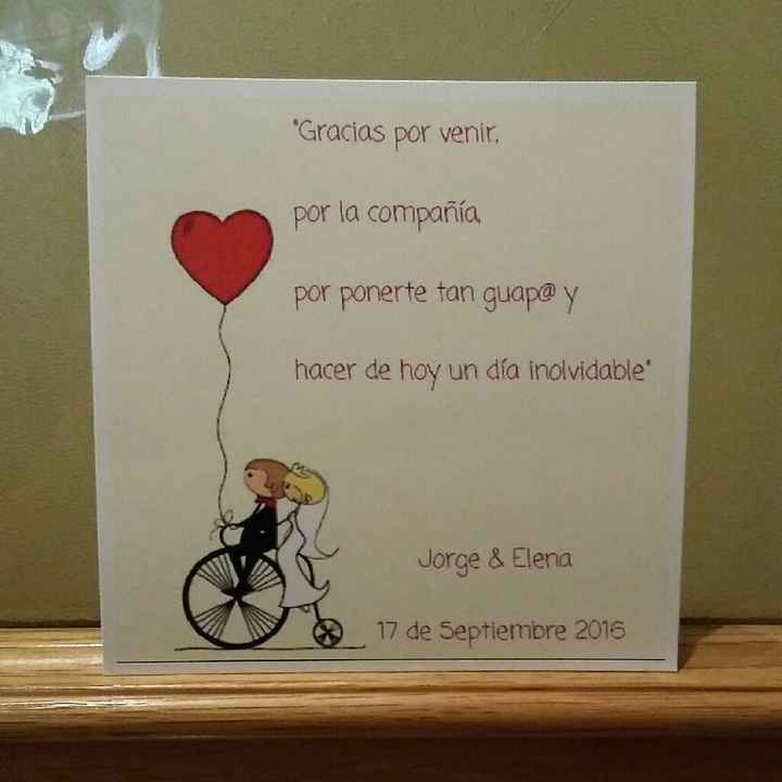 Tarjetas de agradecimiento - 1