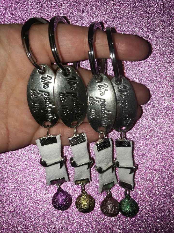 Pulsera con réstales del vestidos - 1