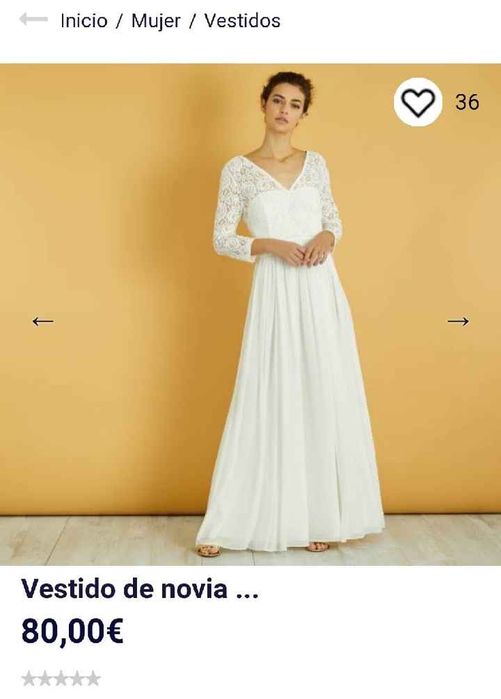 Vestido de novia low cost kiabi - 1