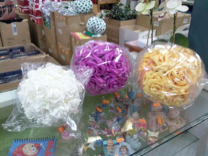 bolas flor para alfileres