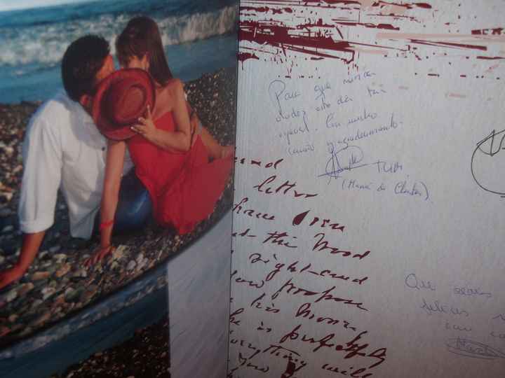 libro de firmas con fotos de mi postboda