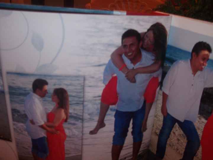 libro de firmas con fotos en la playa 