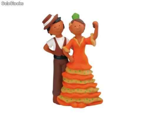 novios tarta flamencos