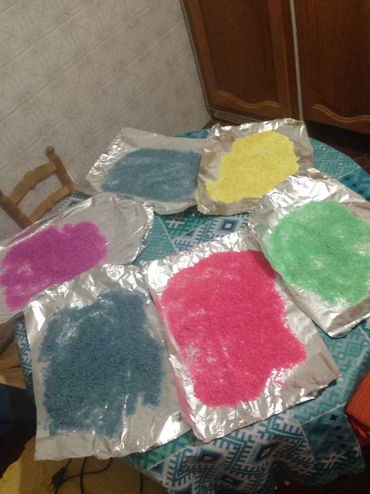 Cajas madera conos de arroz.. - 2