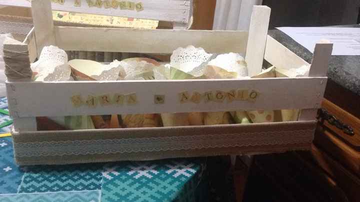 Cajas madera conos de arroz.. - 3
