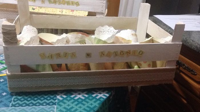 Cajas madera conos de arroz.. - 3