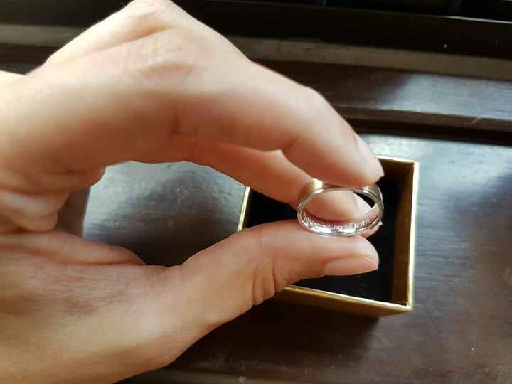Nuestras alianzas a 4 meses de la boda :) - 2
