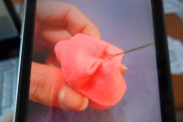 flor de fieltro