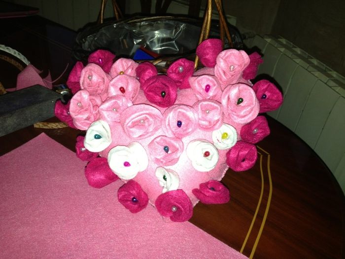 Nuestro bouquet corazón para los alfileres - 2