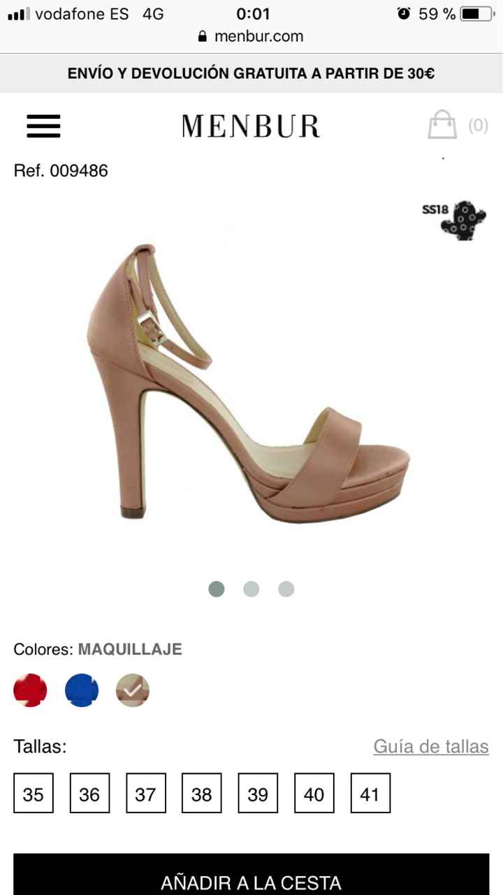 Zapatos de novia color vs blancos - 1