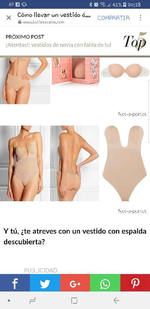 Faja para vestido sin espalda - 1