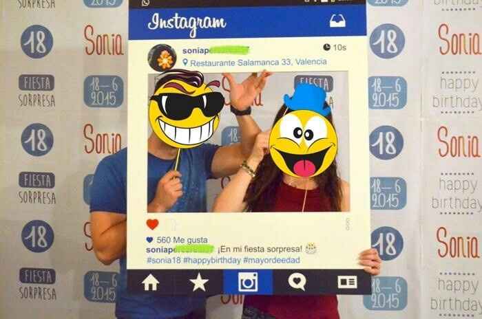 Cartel para photocall "instagram" - 1