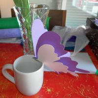 Mariposas para los números de las mesas