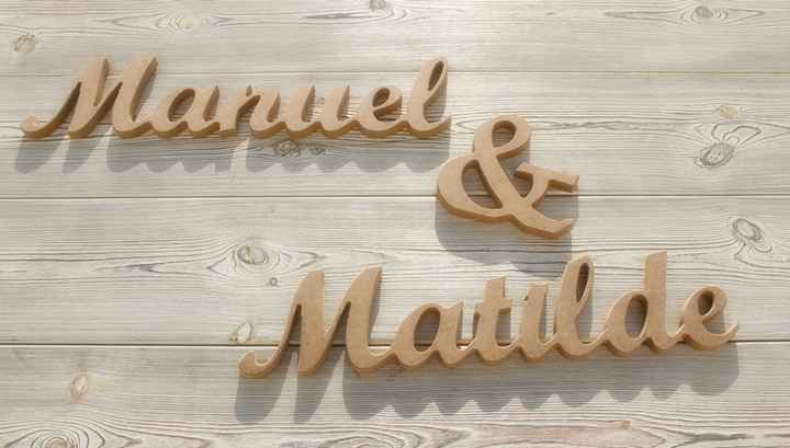 Letras de madera - 1