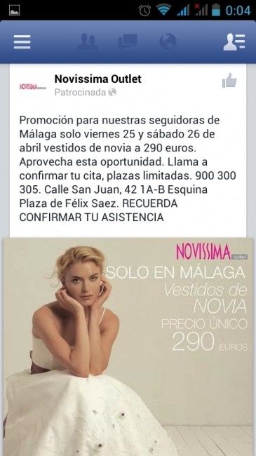 Buscando vestido de novia económicos por Málaga - 1