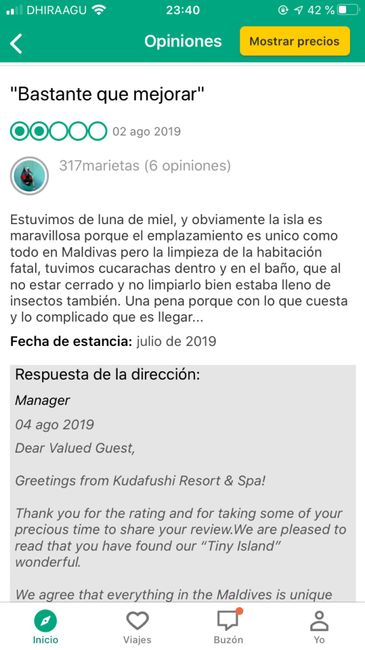 duda hoteles Maldivas, ¿que Opináis? 1