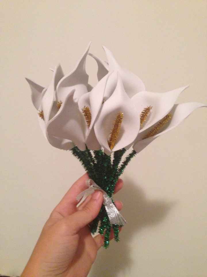 Flores de goma eva