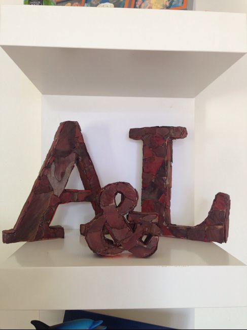 Letras para la mesa de la ceremonia