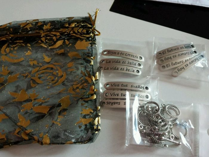 Pulsera con tela de mi vestido - 1