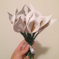 Flores de goma eva