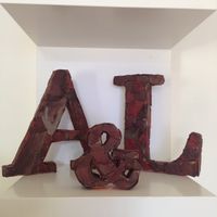 Letras para la mesa de la ceremonia